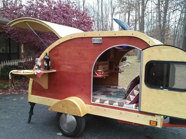 Custom Built 2014 Woody Teardrop Camper for sale