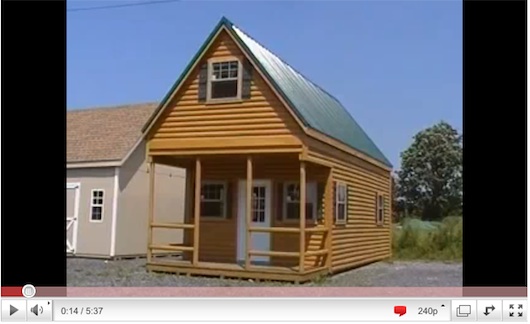 Amish Log Cabin Sheds