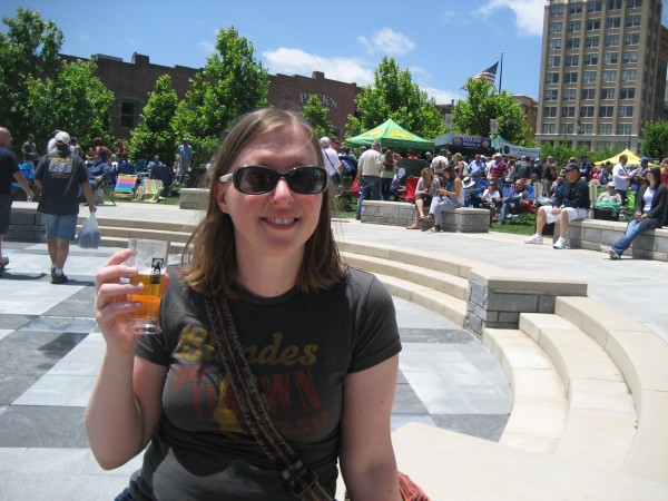I can't resist a beer festival. Photo by Laura M. LaVoie