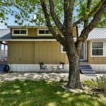 Cozy park model tiny house near Austin at Lone Star RV Resort.