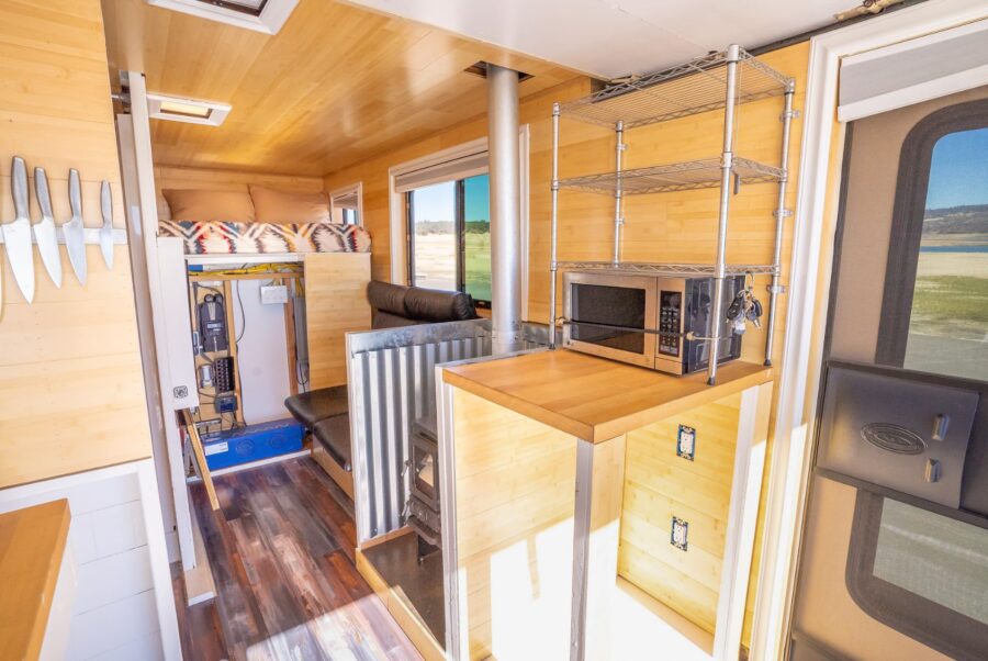 10 Years Sober in his Uhaul Tiny Home Conversion