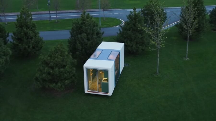 Microhaus by Haus.me, a 120 square foot portable prefab accessory dwelling unit