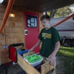 14 year old twins build DIY teardrop camper via Luke Thill YouTube Channel 008
