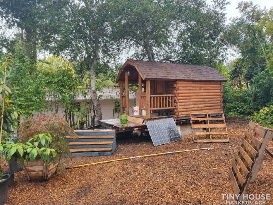 15k tiny log cabin with bunk beds for sale 001