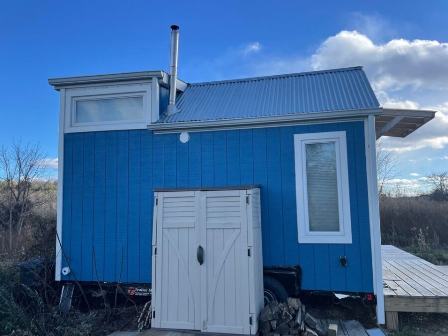 16×8 Adorable Blue & Yellow Tiny Home 3