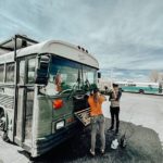 Traveling Musicians Living w/ 2 Kids in Skoolie Conversion 6