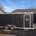 18ft Cargo Trailer Converted into Stealth Tiny House on Wheels For Sale 001
