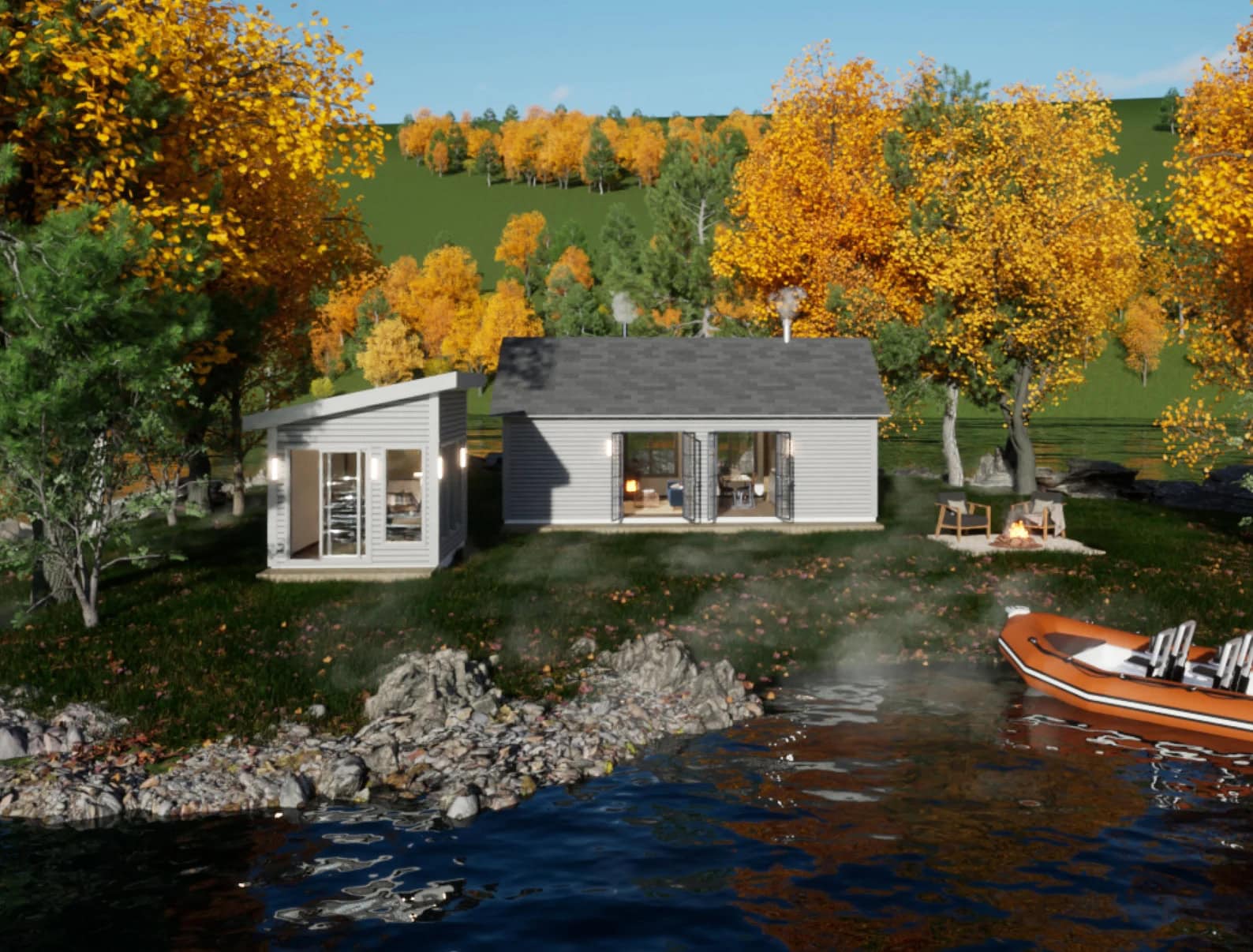 18×30 One Bedroom Cottage Plans