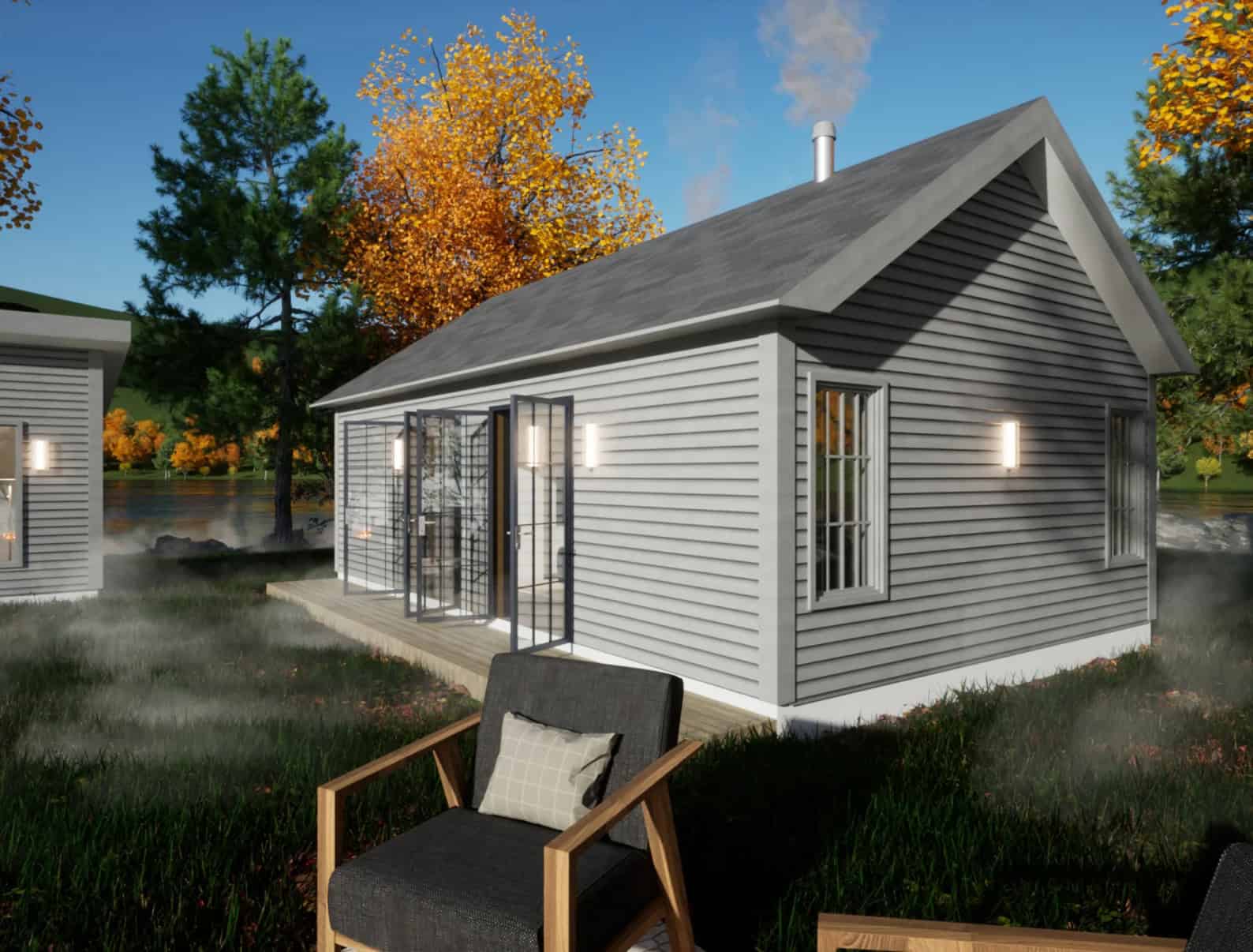 Cozy One Bedroom Cottage with Modern Design