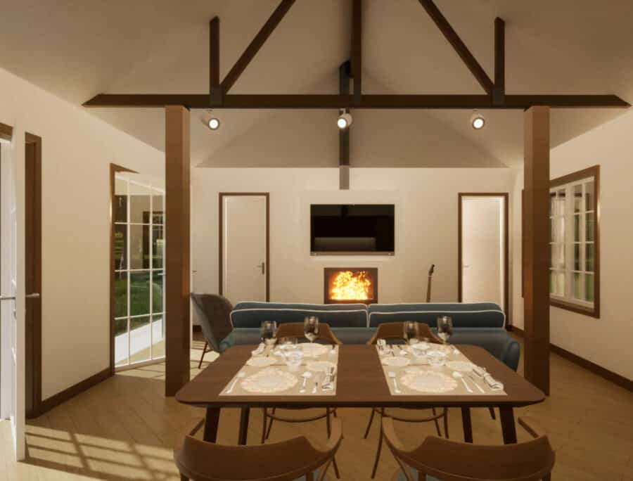 18×30 One Bedroom Cottage Plans 6
