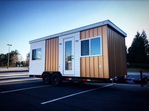 20ft Everest Tiny House on Wheels with Downstairs Bedroom by Titan Tiny Homes