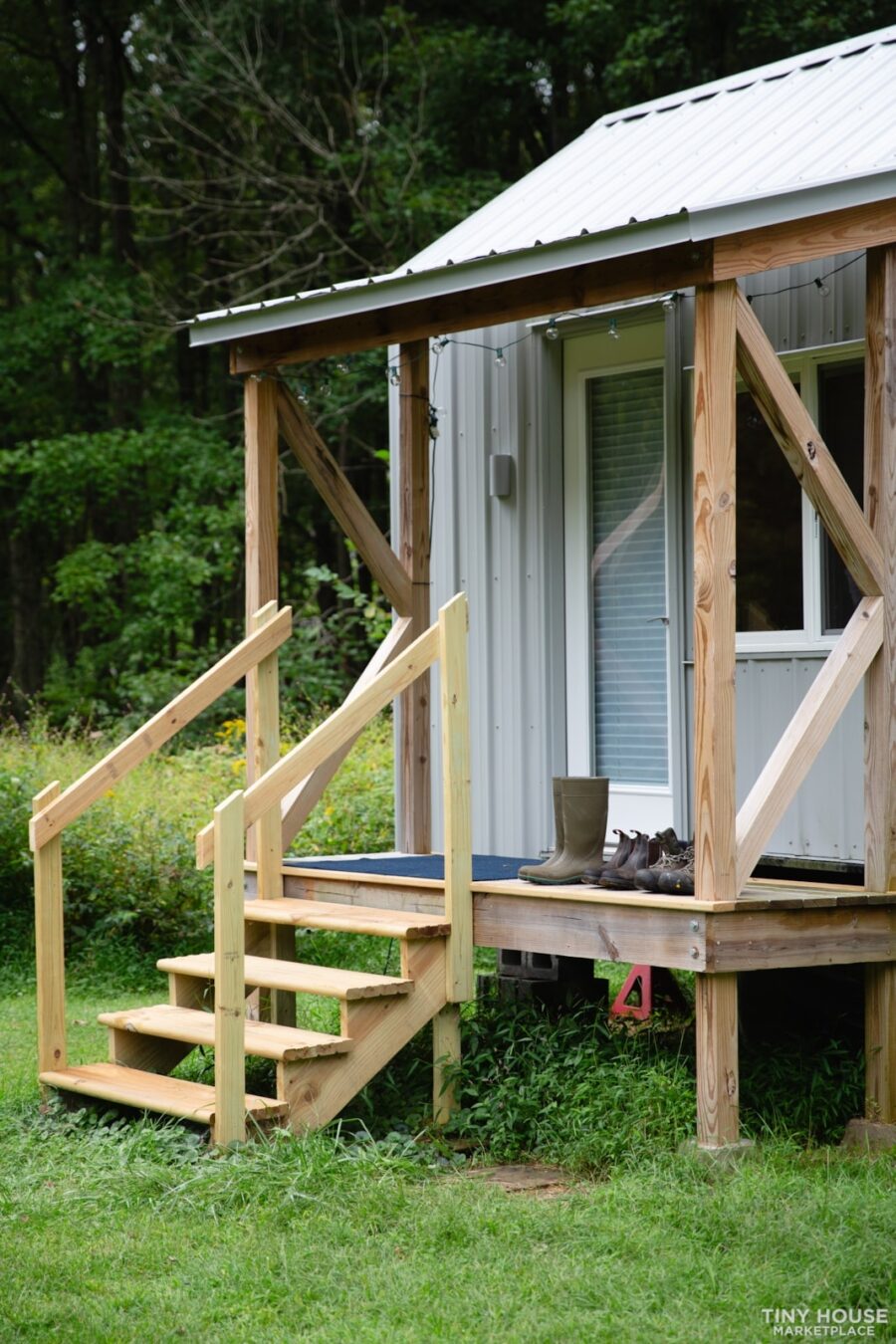 24-Foot Tiny House on Wheels w: Free Standing Porch 32