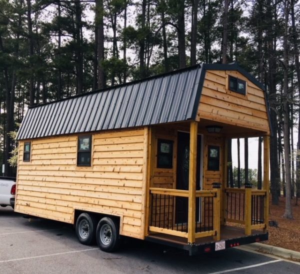 24ft Cedar THOW in Raleigh by Tiny Homes of the Triangle