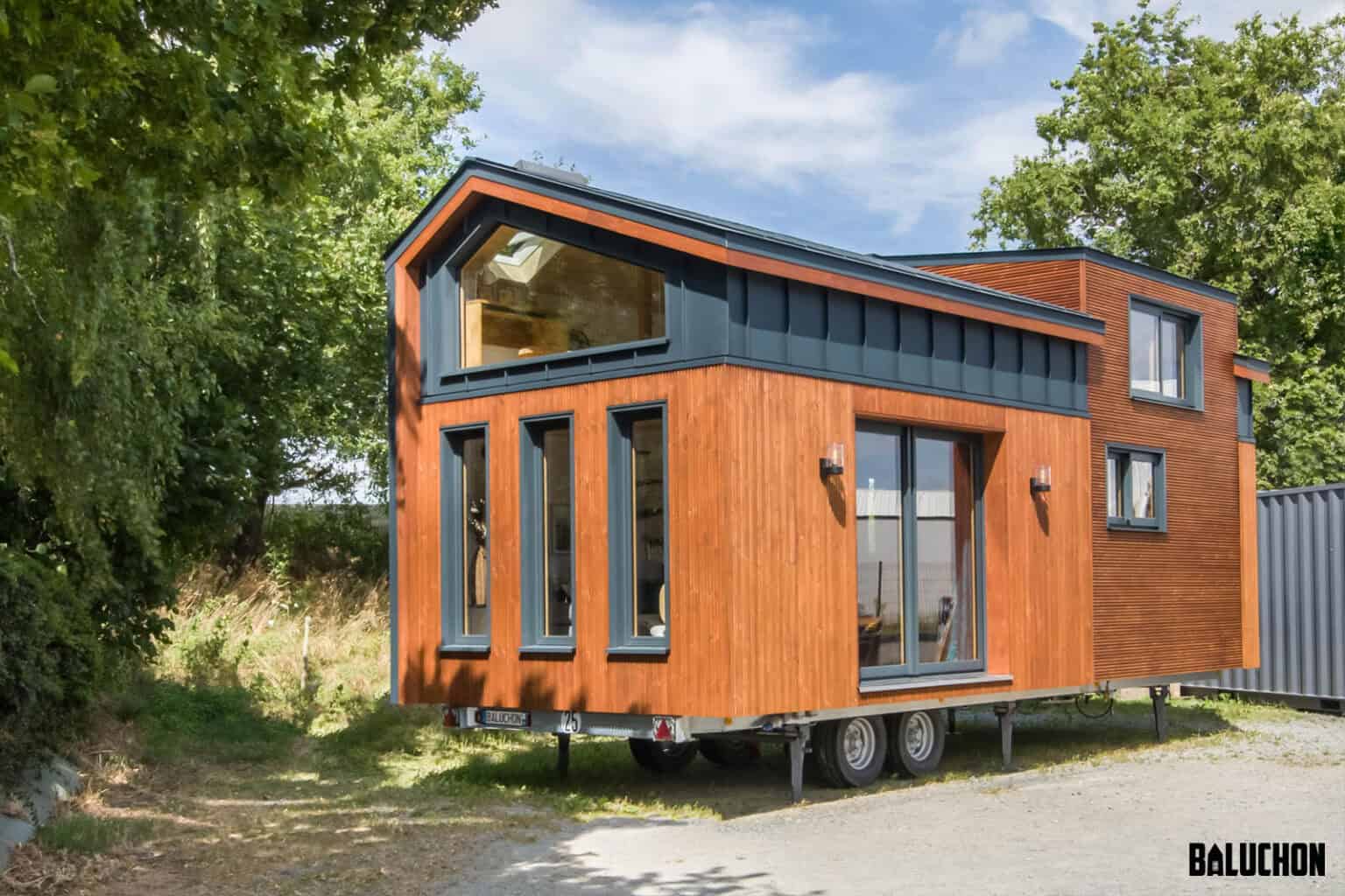 Extra-Wide Double Loft Tiny House by Baluchon