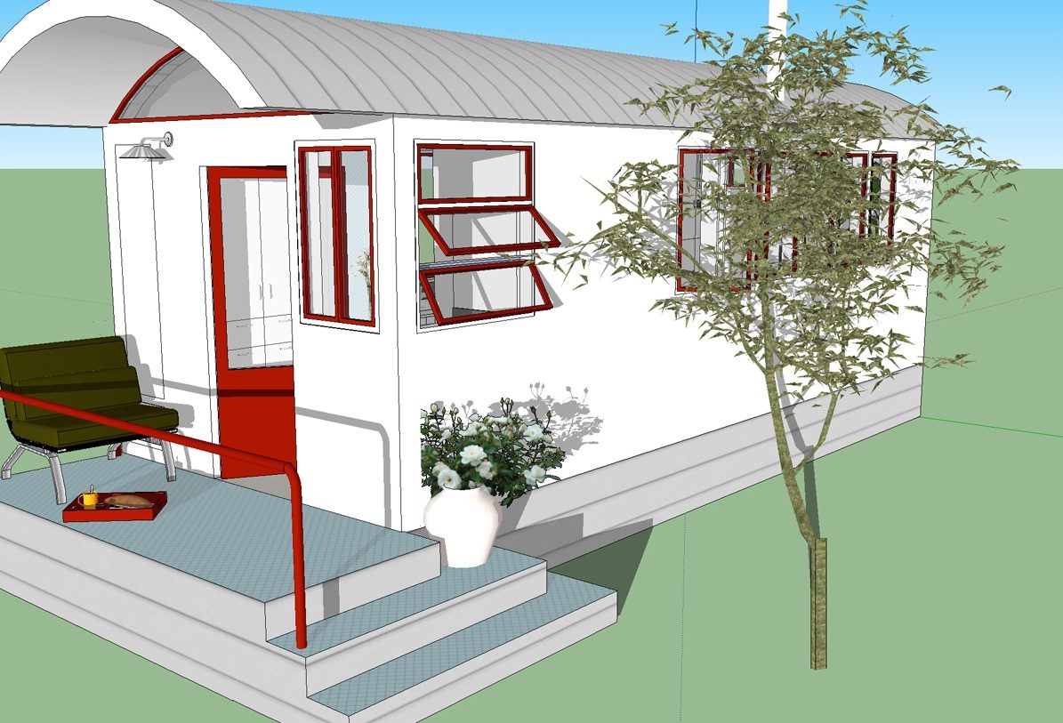 260 Sq Ft No Loft  Tiny  House  Design 