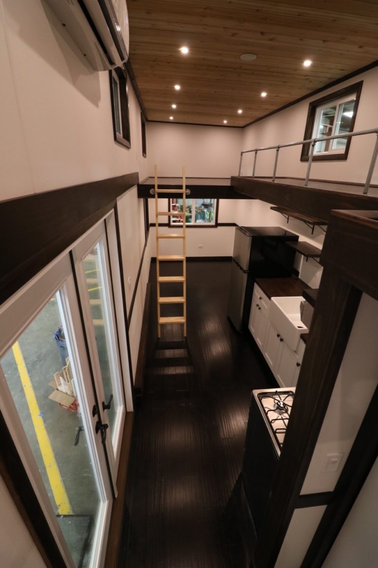 Picture of Family of Three’s Off-Grid Tiny House with 12ft Loft-to-Loft Catwalk