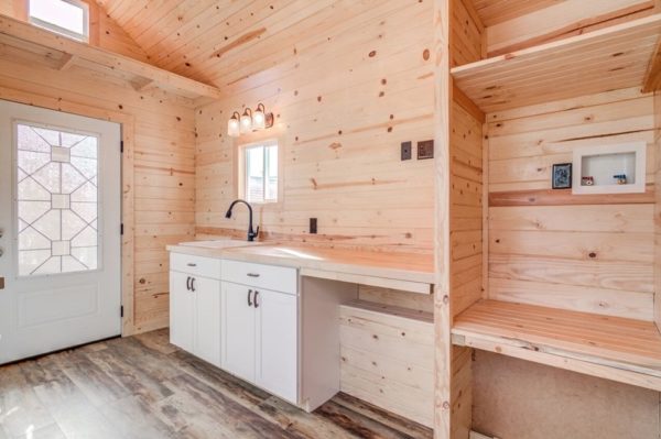 290sf Tiny House on Wheels with Downstairs Bedroom For Sale in Durham, NC 004