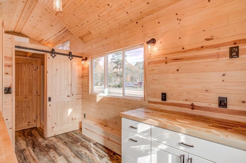 290 Sq. Ft. Tiny House on Wheels with Downstairs Bedroom