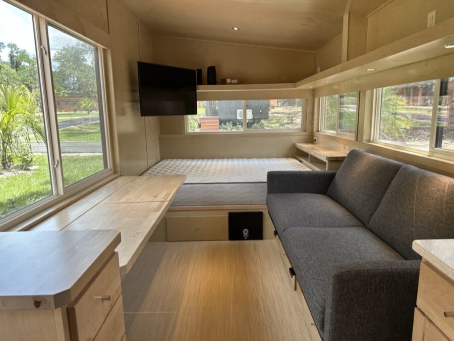 A Vista XL Wide Tiny House at The Oaks Tampa Bay in Florida