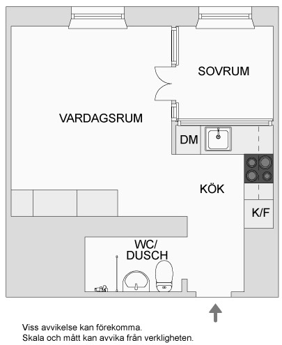 398 Sq Ft Apartment in Stockholm 0012