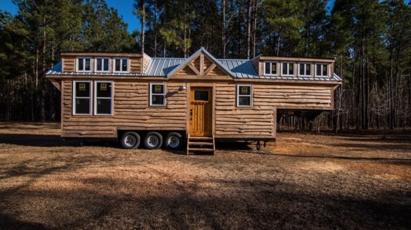39ft Rustic Gooseneck Tiny House on Wheels For Sale in Conway South Carolina 001