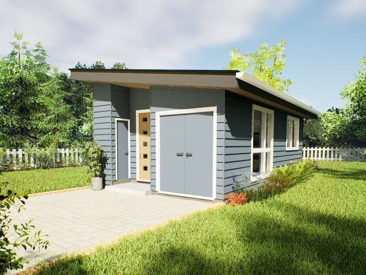 442 sq. ft. Single Level Tiny House Plans 6