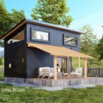460 sq. ft. Foundation Tiny House w: Shed Roof Plans