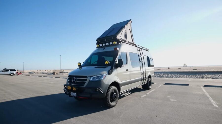 4×4 Dually Van Conversion w: Pop-Up Tent