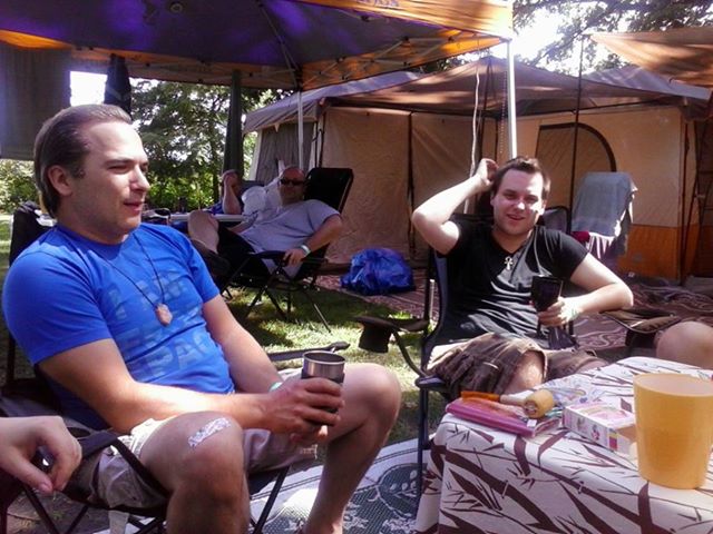 Cocktails at the Campsire