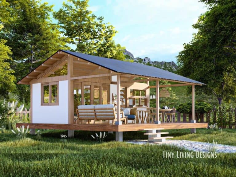 Indoor-Outdoor Tiny House Design