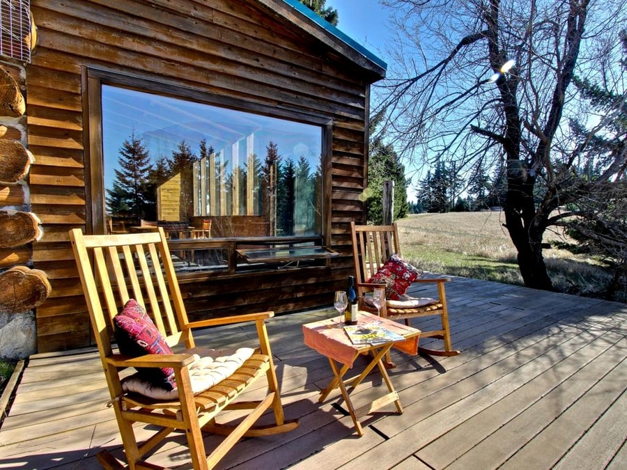 Humble Log Cabin With Magical Views