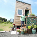 77-year-old moves into main-floor tiny house on wheels 001