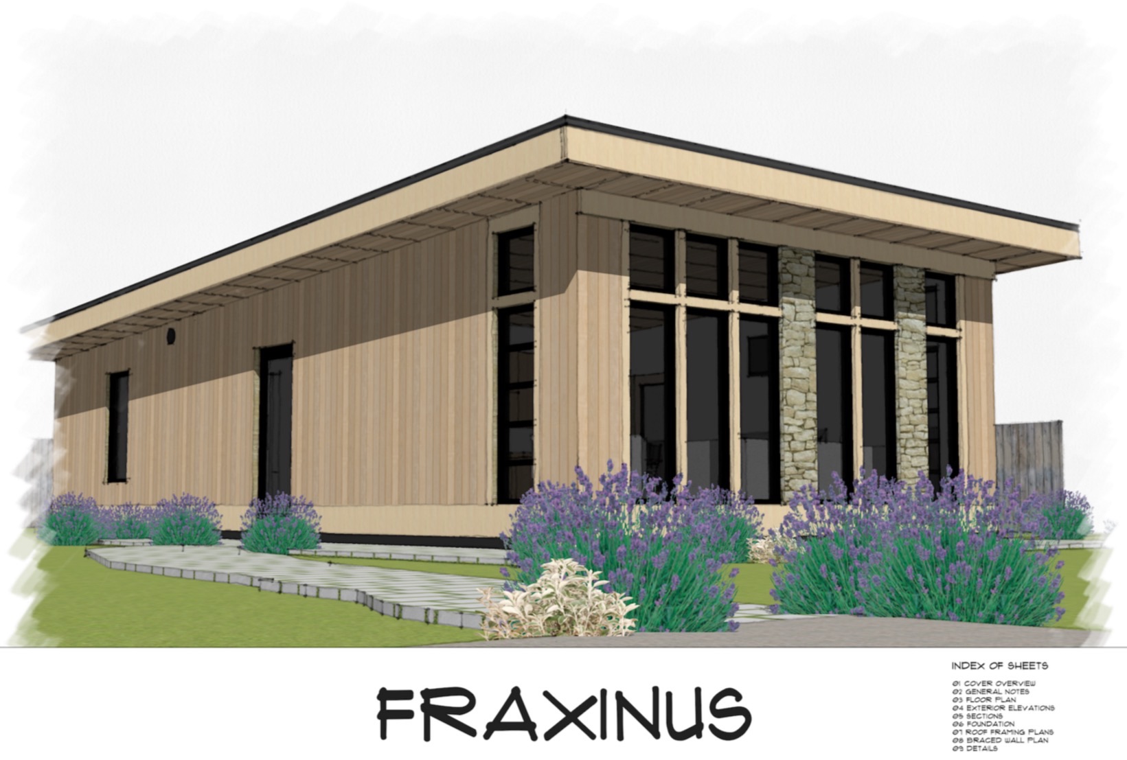 Free Small House Plans: 800 Sq. Ft. Fraxinus Home
