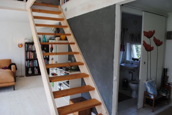 stairs to sleeping loft