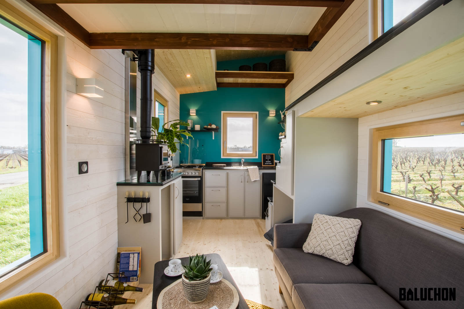 Bold Tiny House with Dog Nook by Baluchon