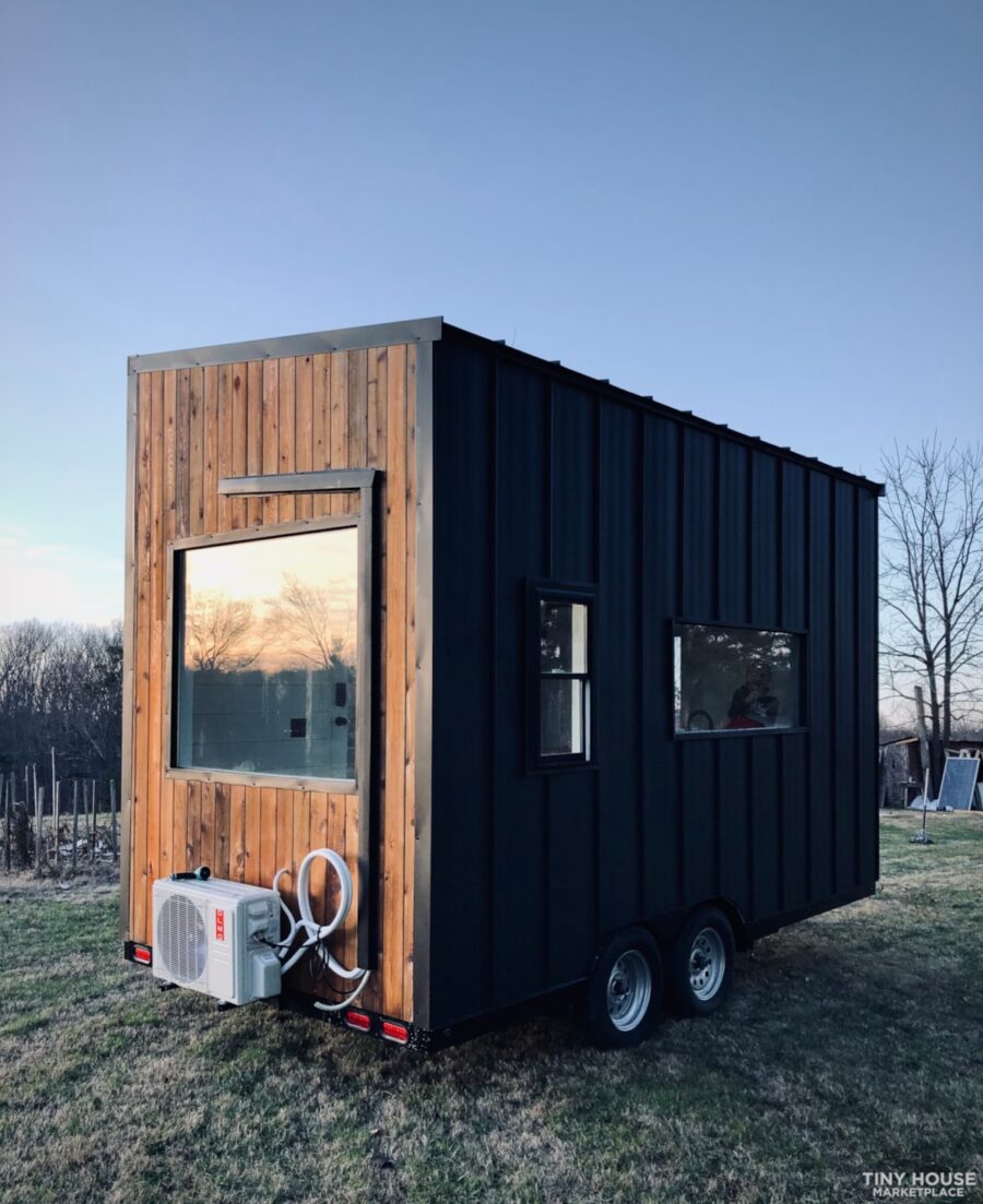 8×16 Tiny House on Wheels w: Western Cedar Siding 15