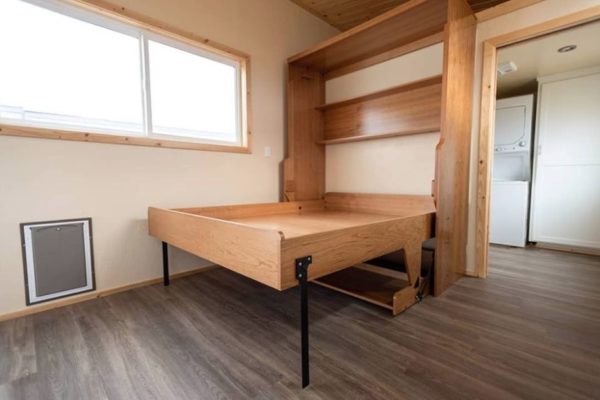 ADA Tiny House on a Foundation by Tiny Smart House with Muprhy Bed Desk 003