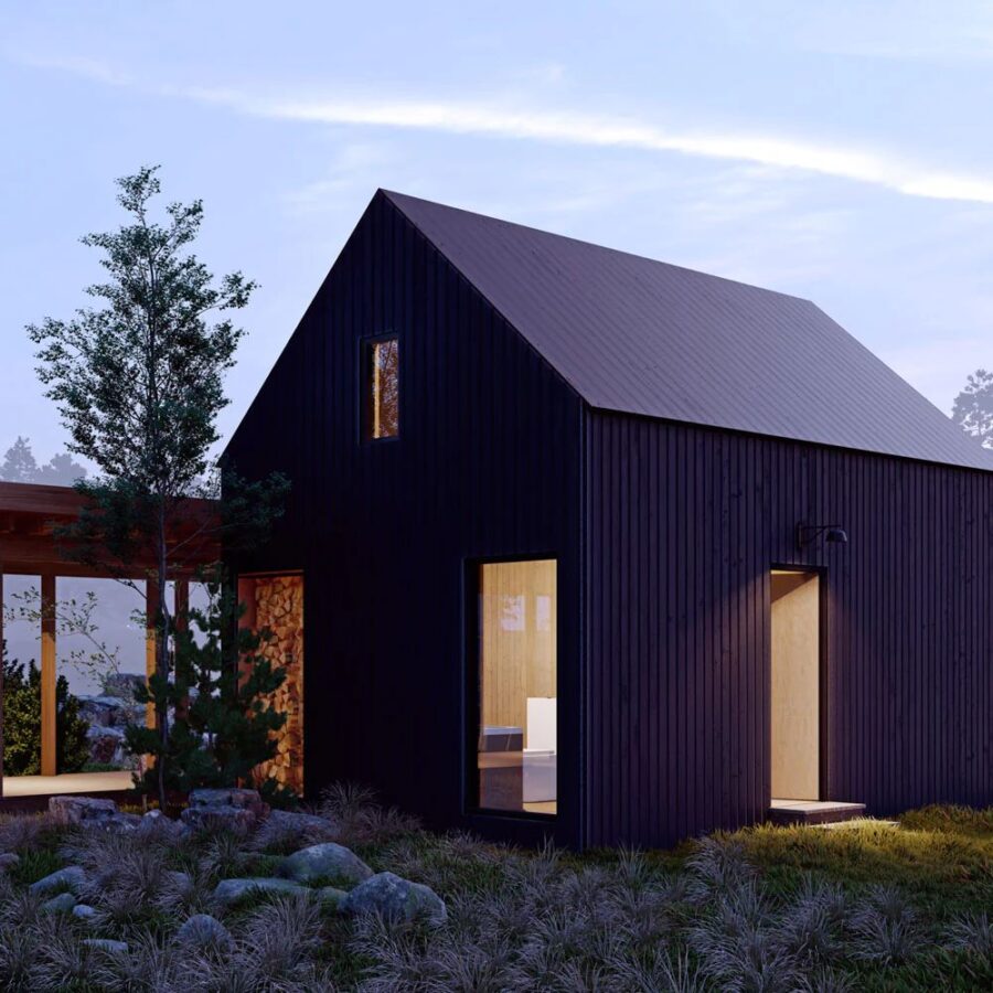 Alpine Tiny House Plans 300 square foot cottage 9