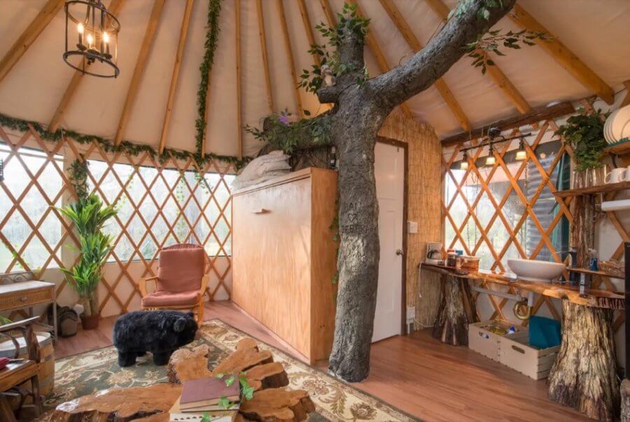 Amazing Treehouse Yurt Vacation Experience in Florida via Dan And Deborah Airbnb 0011