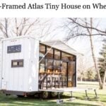 Atlas tiny house on wheels with steel frame and modern design.
