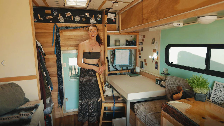 Her DIY Box Truck Tiny House – Giving Up The 9-5 For A Home On Wheels