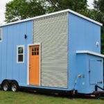 Baby Blue Tiny House For Sale by Indigo River Tiny Homes 001