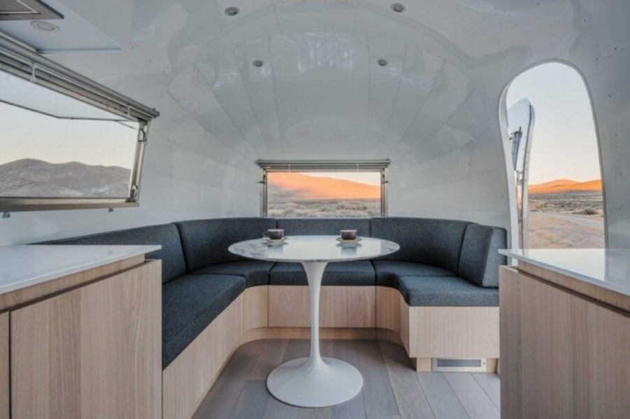 Bambi Airstream Trailer Turned Stylish Mobile Office – Image by Joe Fletcher via Edmonds Lee Architects