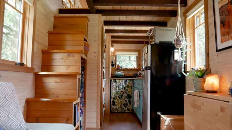 24x8.5ft Beautiful Craftsman Tiny House Offers Financial Freedom