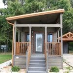 Beautiful Park Model Tiny House w Carport For Sale via Vintage Grace Texas on Tiny House Marketplace 006