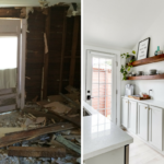 Before and After Tiny House Transformation