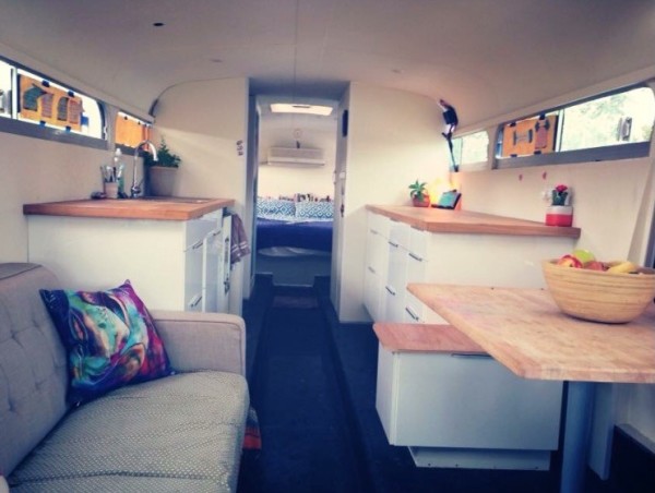 Couple Renovate Old Bus into Awesome DIY Motorhome