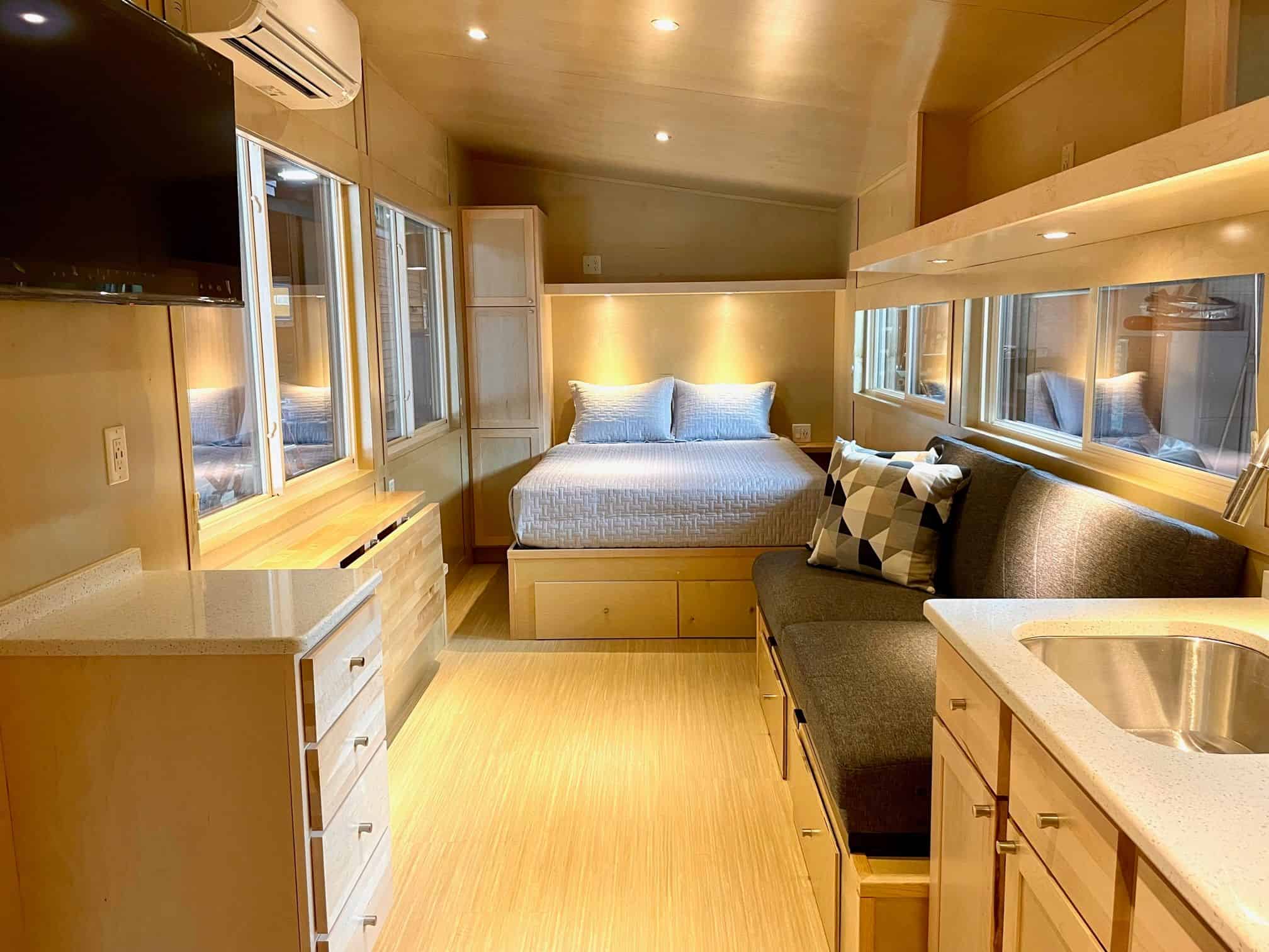 Tiny All-Electric e-Boho-XL Tiny House Interior
