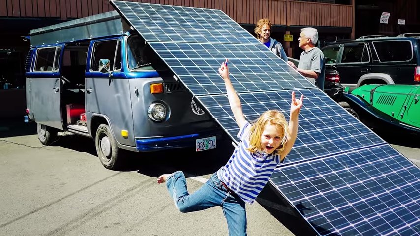 Brett Belans Solar Powered EV VW Bus