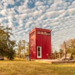 Bright Red Tall and Modern Tiny House near Belleville Ontario via Glamping Hub 001